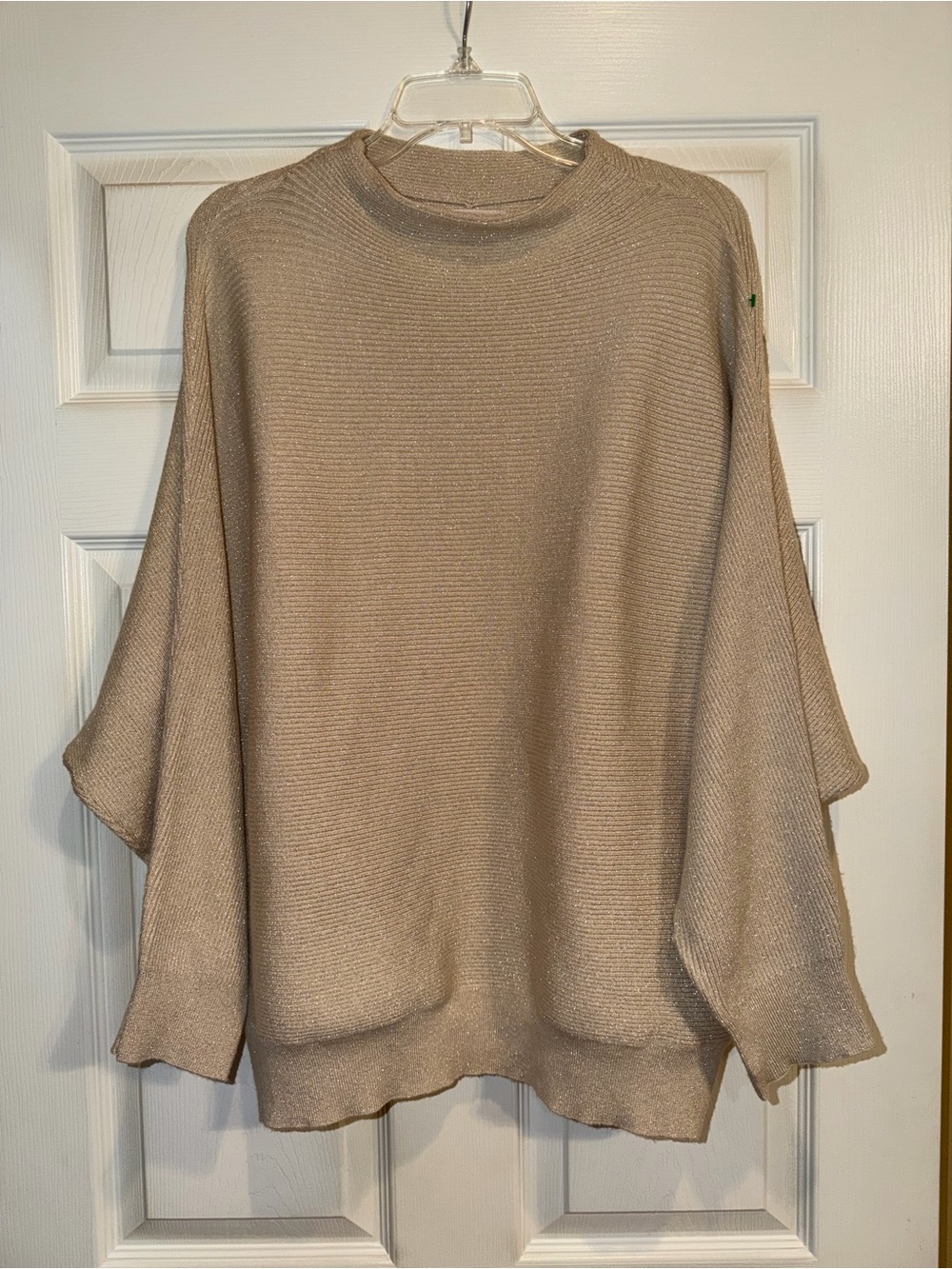 Philosophy Neutral Beige Cowl-Neck Oversized Sweater. EUC - Picture 2 of 5